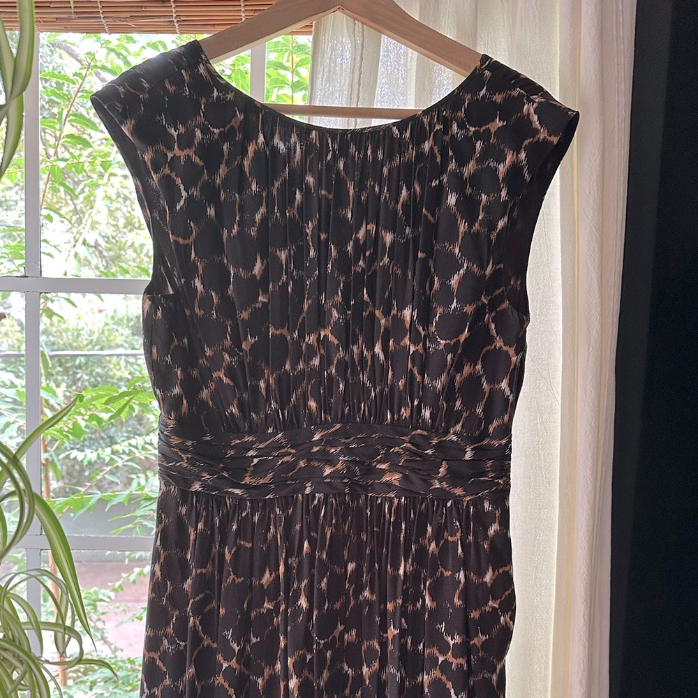 Boden Leopard print party dress